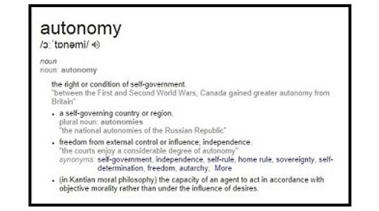 autonomy