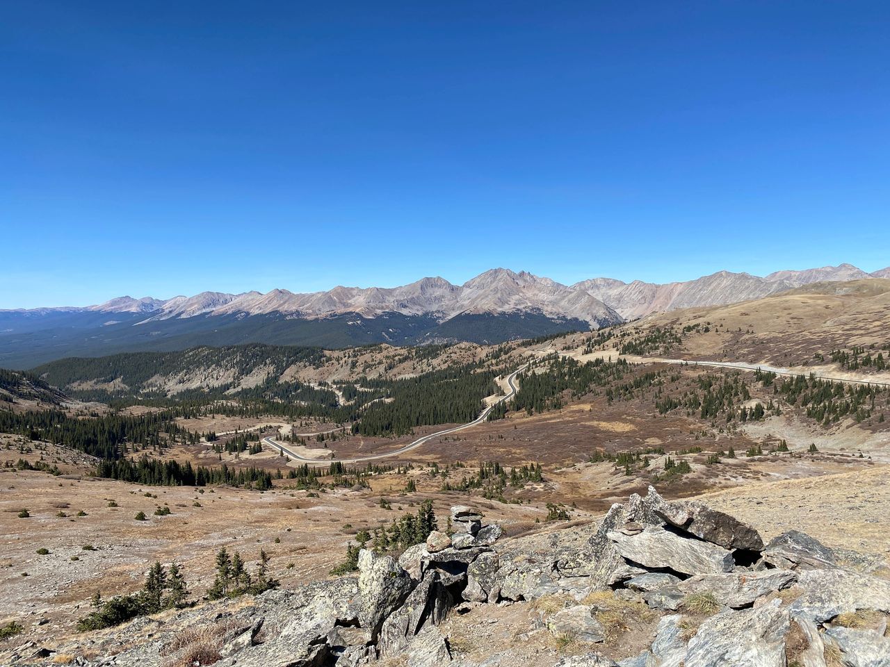 View from top of Cottonwood Pass