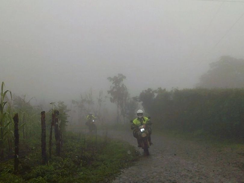 Cloudy and wet