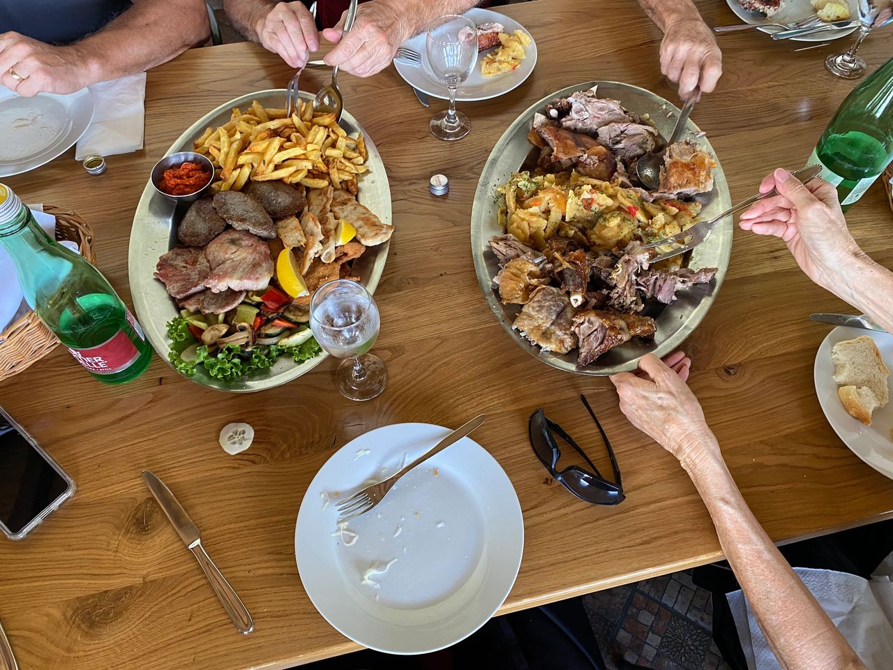First lunch on the road in Croatia