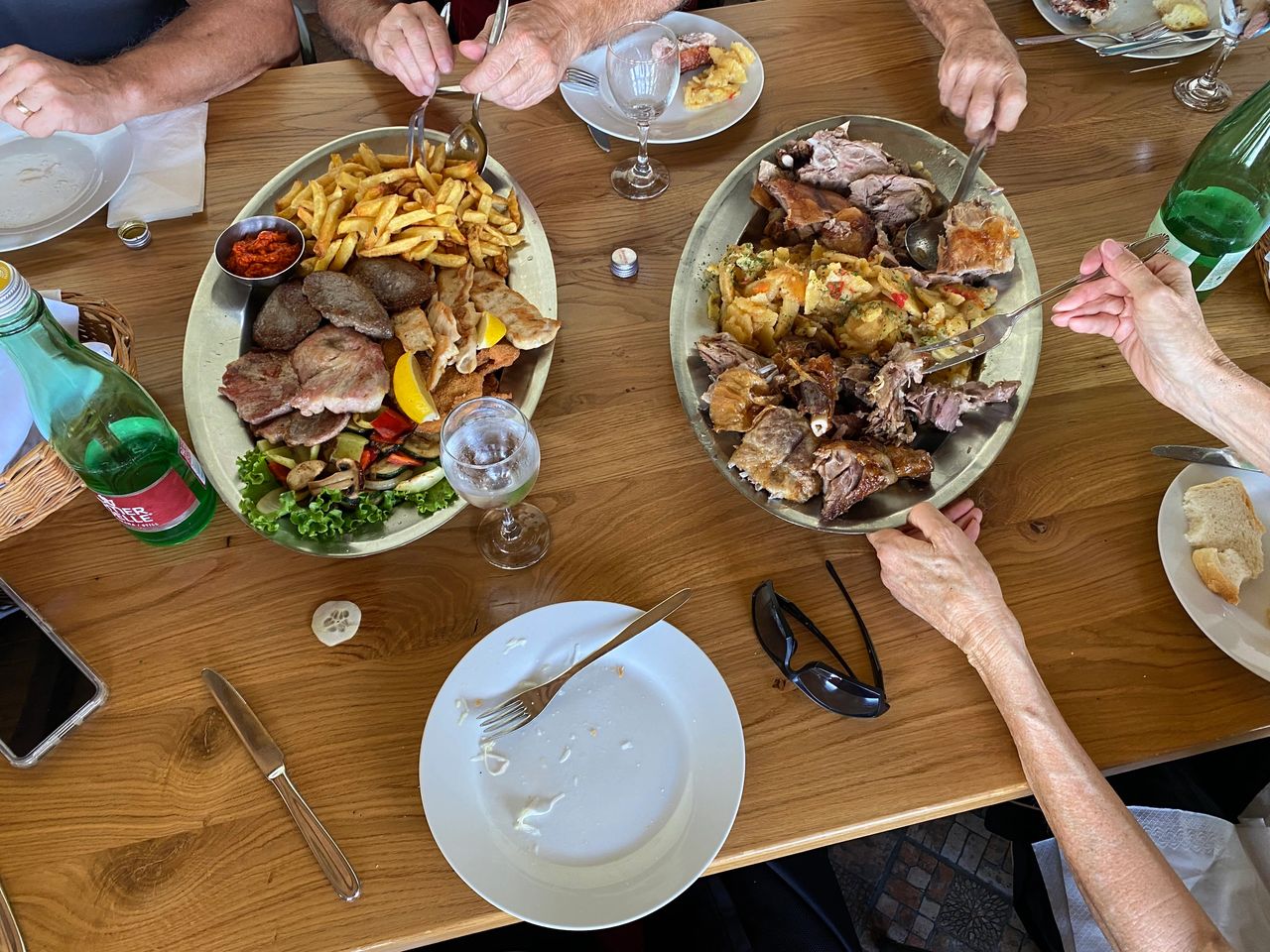First lunch on the road in Croatia