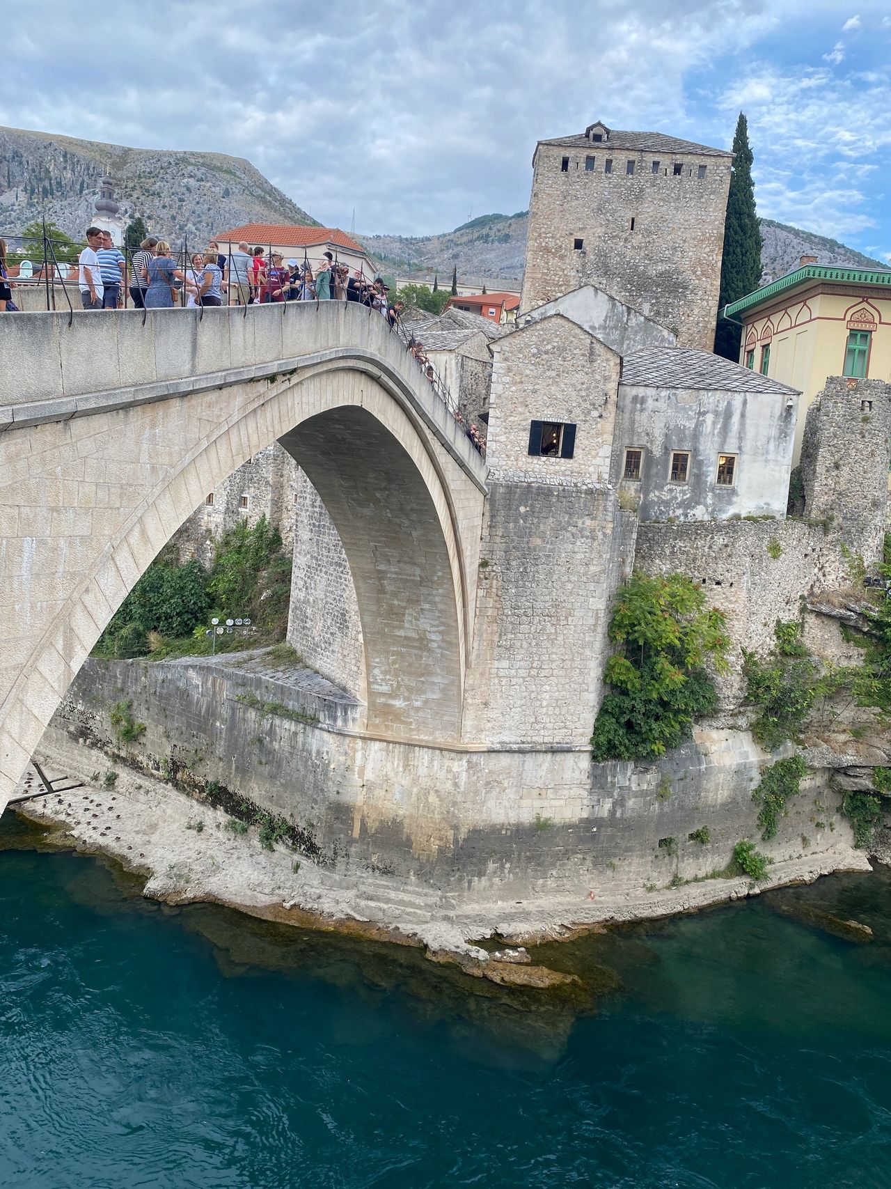 Bridge to the Old City in Mostar, Bosnia