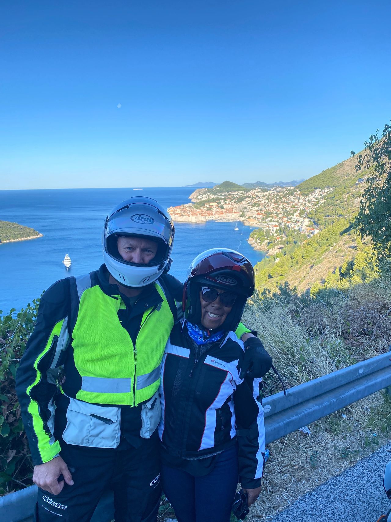 On the road outside Dubrovnik