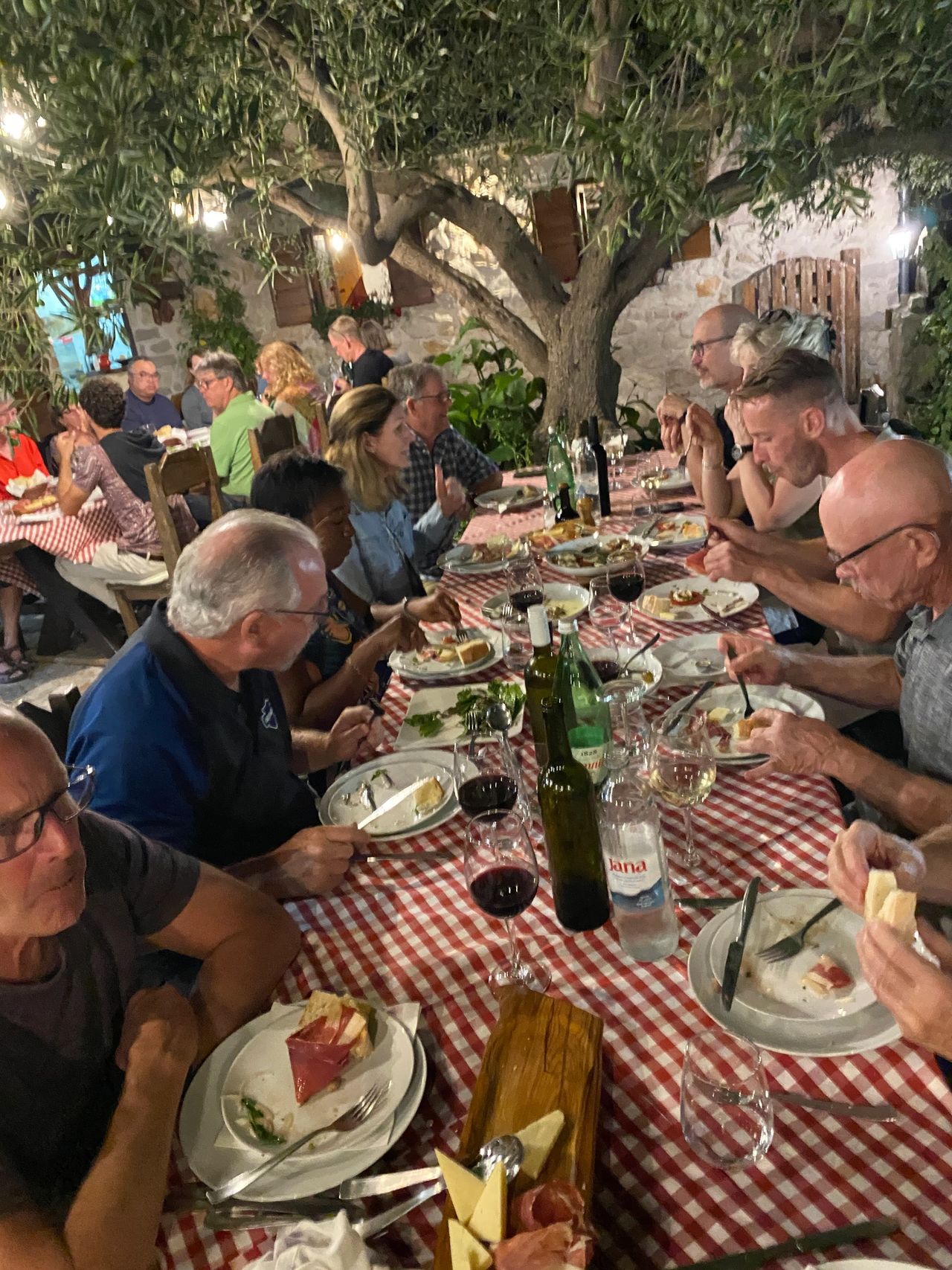 Amazing dinner on Hvar with all locally produced food and wine