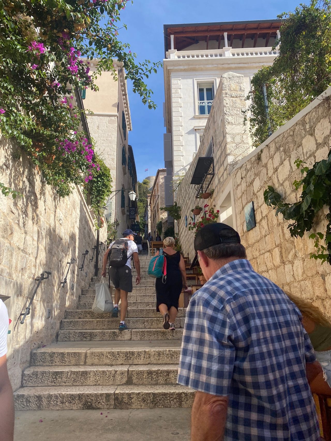 Hvar is definitely a city of stairs!