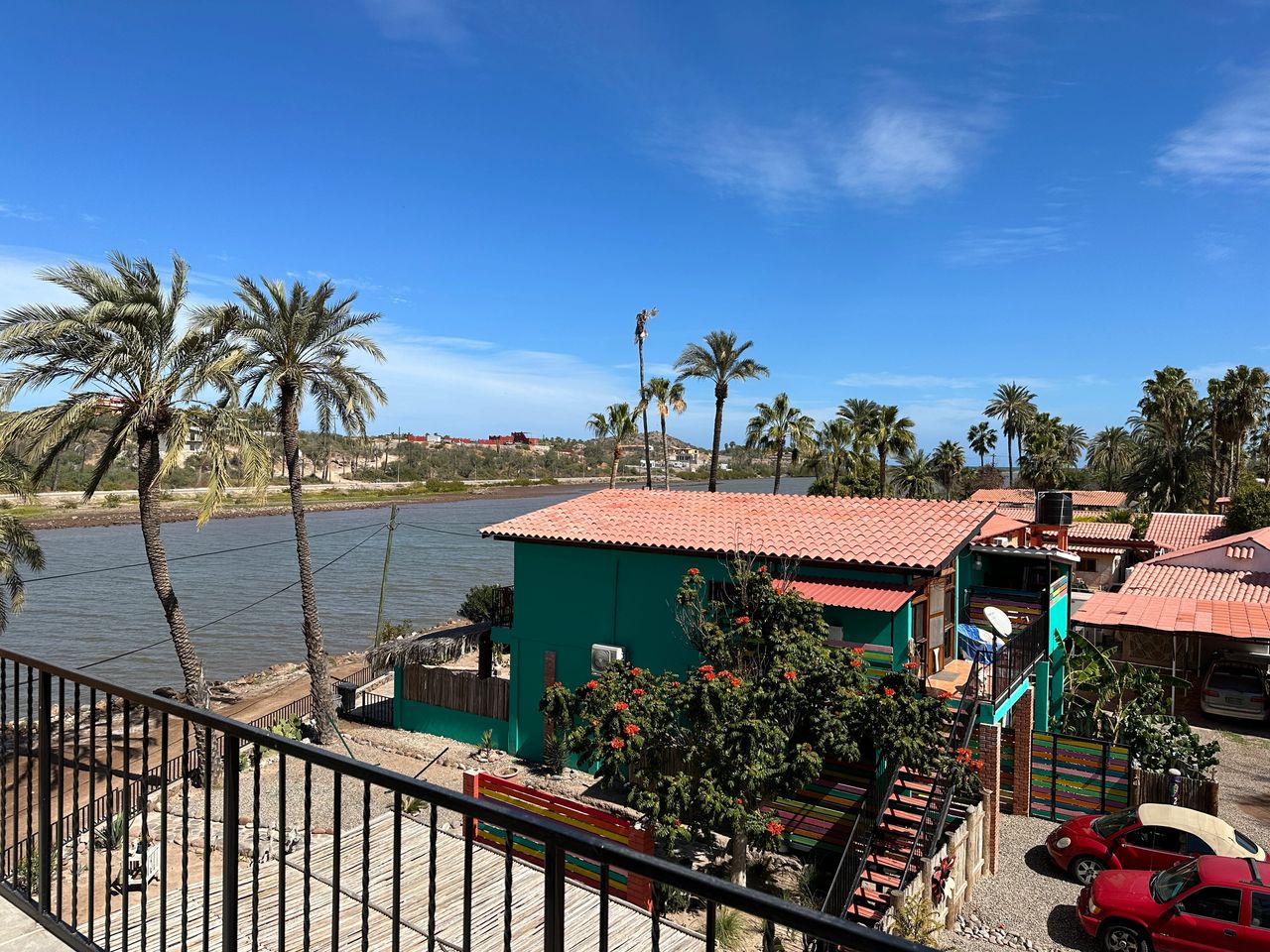 View of the river from our accomodations in Mulege.
