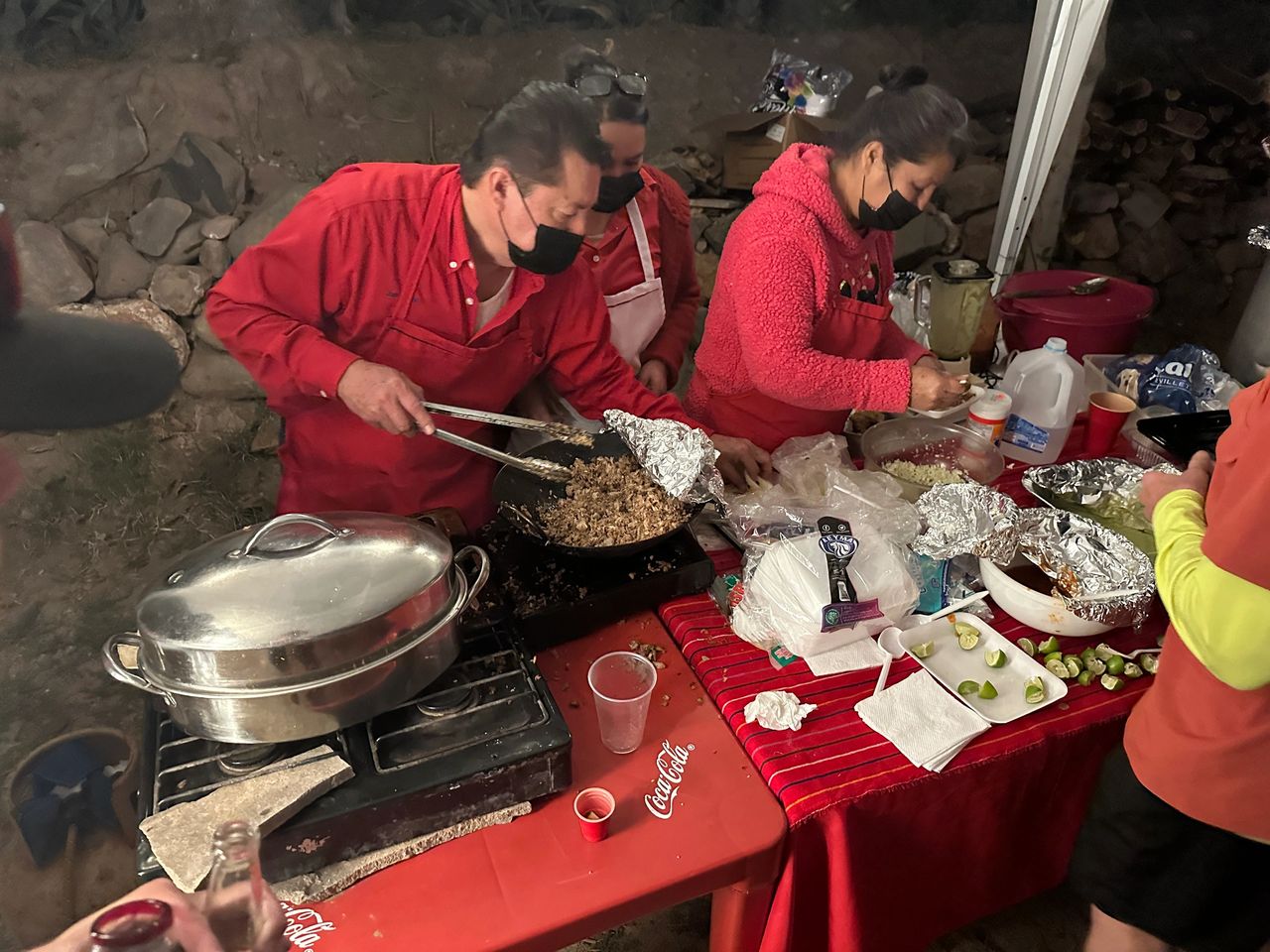 We lucked out and got free tacos at The Racing Bar. We lucked out and got free tacos at The Racing Bar.