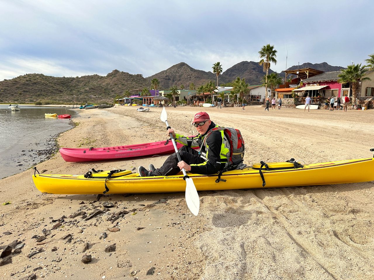 Off the bike and ready to kayak! Off the bike and ready to kayak!