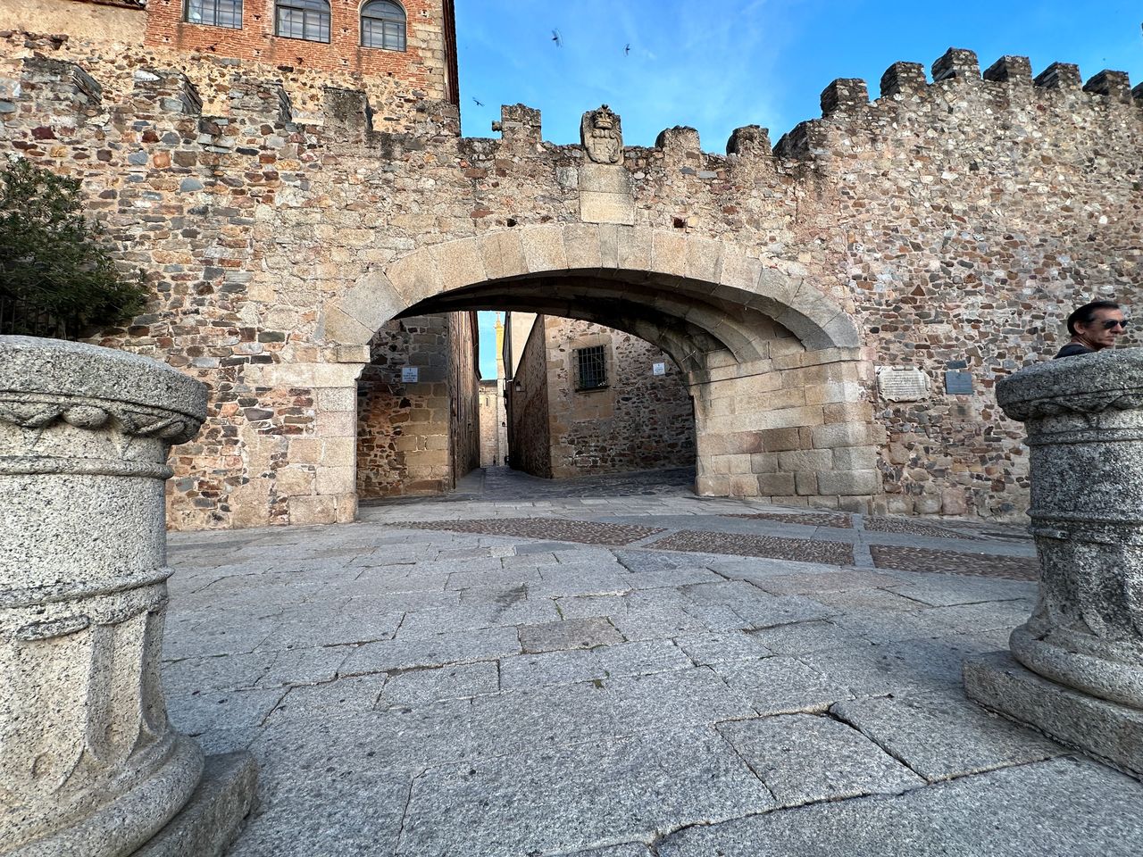 Walking through the Old Town in Caceres