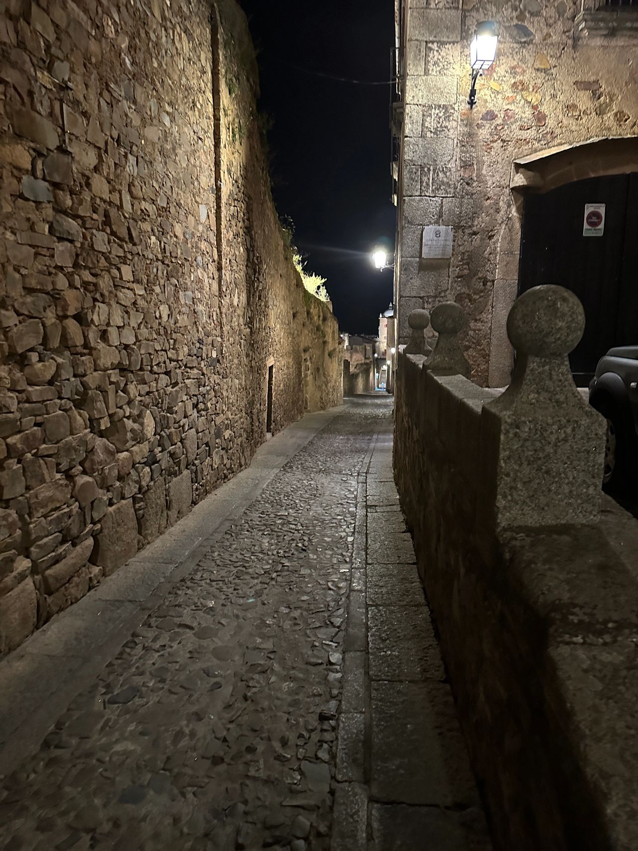 Walking through the Old Town after dinner