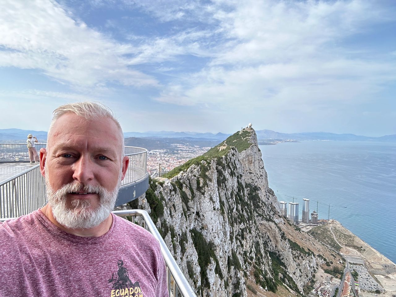 At the top of the Rock of Gibraltar