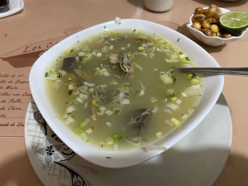 Local soup, or "caldo"