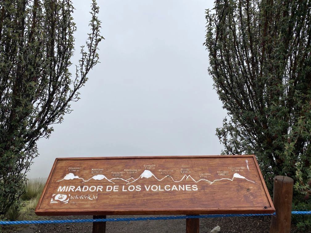 Would have loved to have seen the volcanoes from here.  Have to come back when it's not cloudy!
