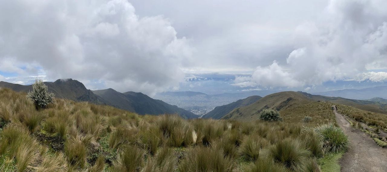 Great views from the hiking trail above Quito
