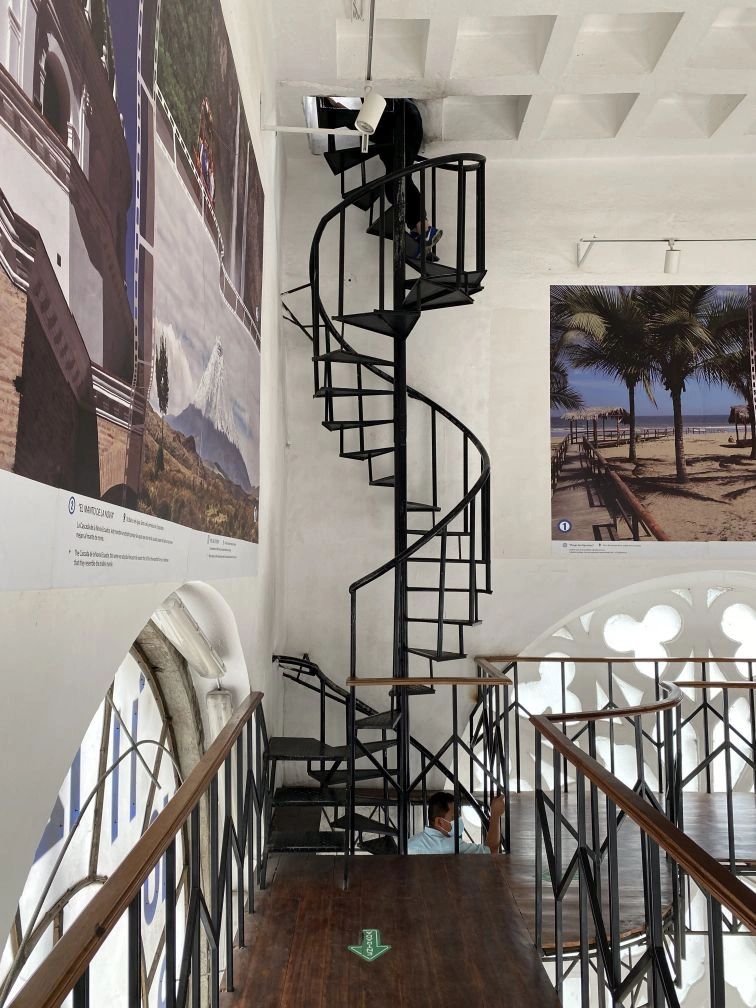 Some of the stairs going up the belltower