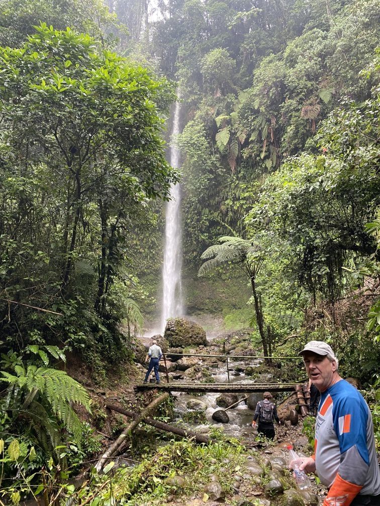 A waterfall in the jungle