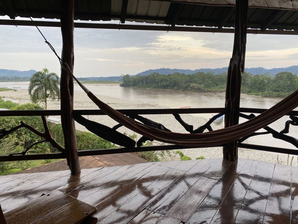 View from hotel room overlooking the Napo River