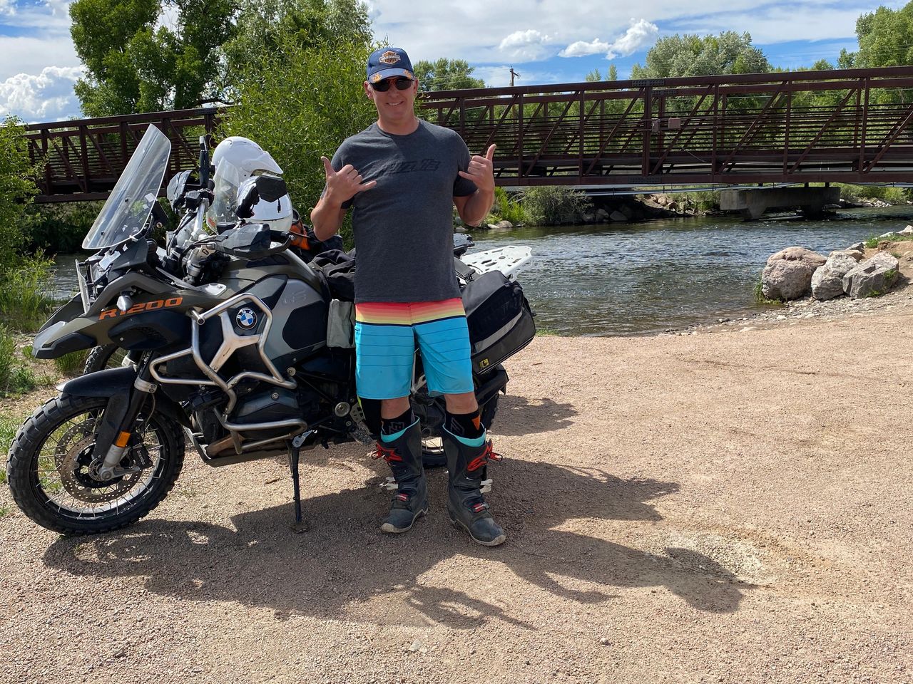 Ready to cool off in the river Ready to cool off in the river