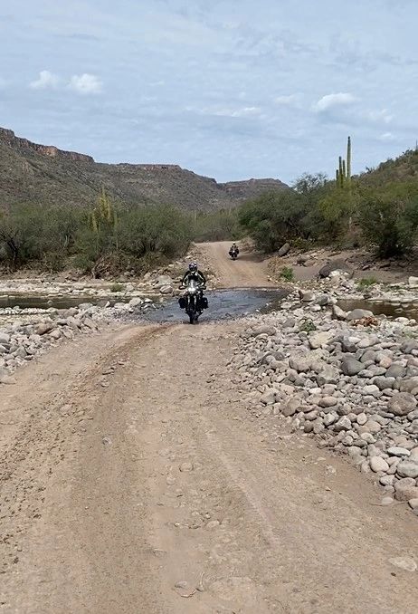 One of several water crossings. Photo courtesy of Rebecca. One of several water crossings. Photo courtesy of Rebecca.
