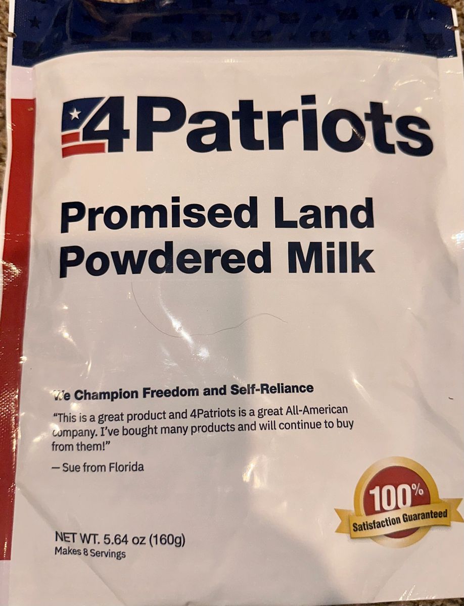 4Patriots Powdered Milk Survival and Camping Food
