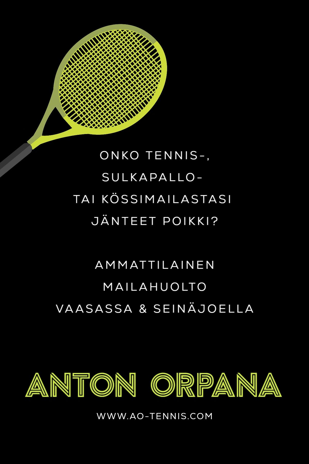Mailan Jännitys, Seinäjoki - Anton Orpana - Tennis - Seinäjoki, Suomi