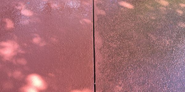 Sealed concrete in Charlotte. Commercial concrete cleaning in Charlotte. Matthews concrete cleaning.