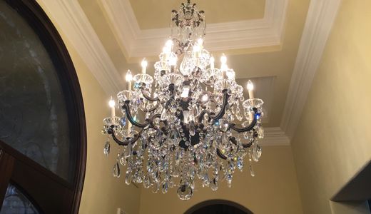 Bright and Clean Crystal Chandelier