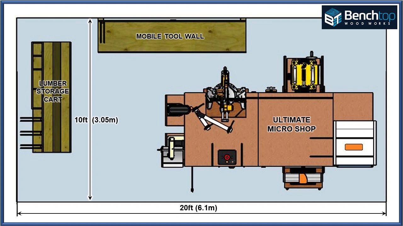 one car garage workshop layout