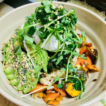 Seasonal mixed vegetable bowl