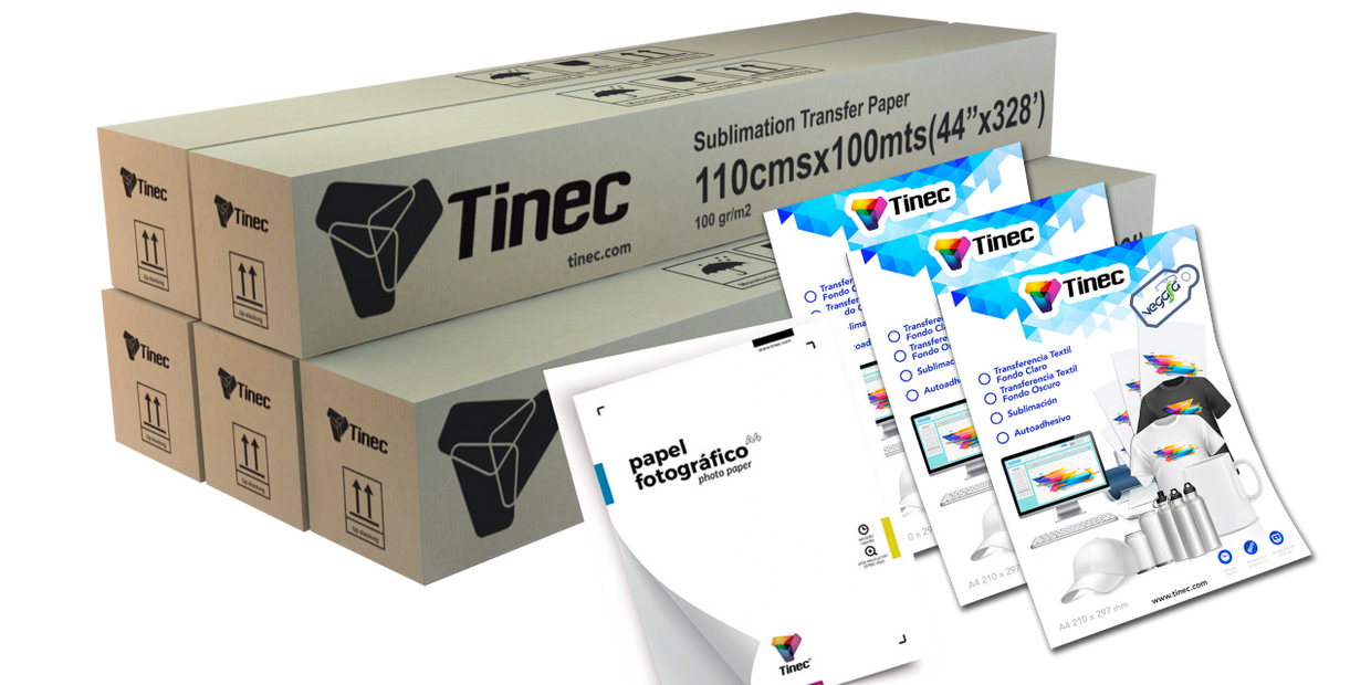 Papel Tinec Transfer textil fondo claro –