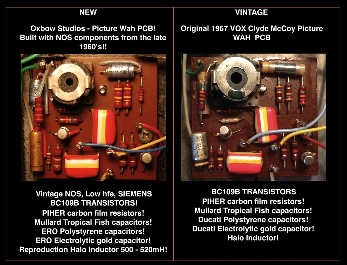 Clyde McCoy Replica Wah-Wah with 9 volt power jack - CURRENT BUILD TIME IS  4 to 5 WEEKS - Shipping in the US = $15.25