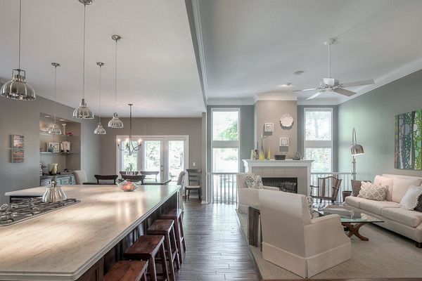 Modern open kitchen living space