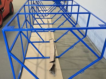 Structure fait sur mesure bleu, poudre liquide