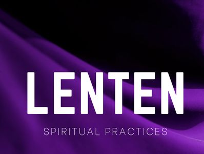 lent spiritual practices -- purple cloth