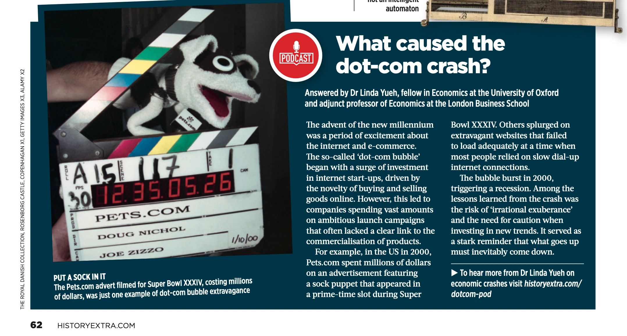 What caused the dot-com crash?