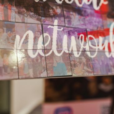Mosaic wall is a photo booth that makes a large picture out of all the single pictures taken.