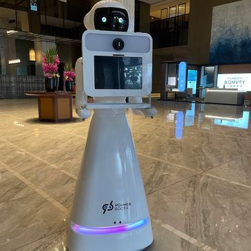 Ro-A the Robot photo booth, AI photo booth, experience Georgia