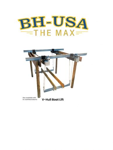 BH-USA.  Boat Hoists, Lifts & Dock hardware. Sold and Installed by DockMax in Knoxville and East TN.