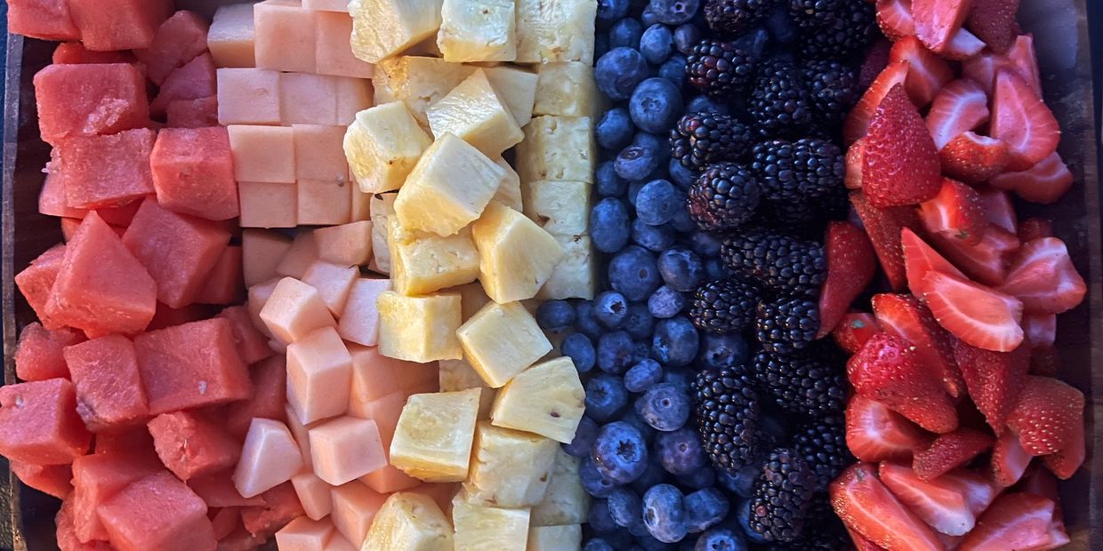 Catered Glamping Breakfast Fruit Spread