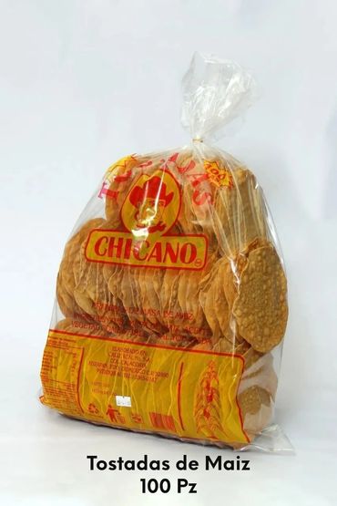 Tostadas de Maiz de 100 piezas 