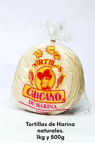 Tortillas de harina naturales