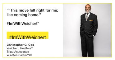 Real estate agent Christopher G. Cox shares his positive experience with Weichert.