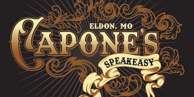 Capone's speakeasy logo Eldon Mo