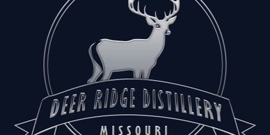 Logo of Deer Ridge Distillery featuring a stylized deer and location Missouri.