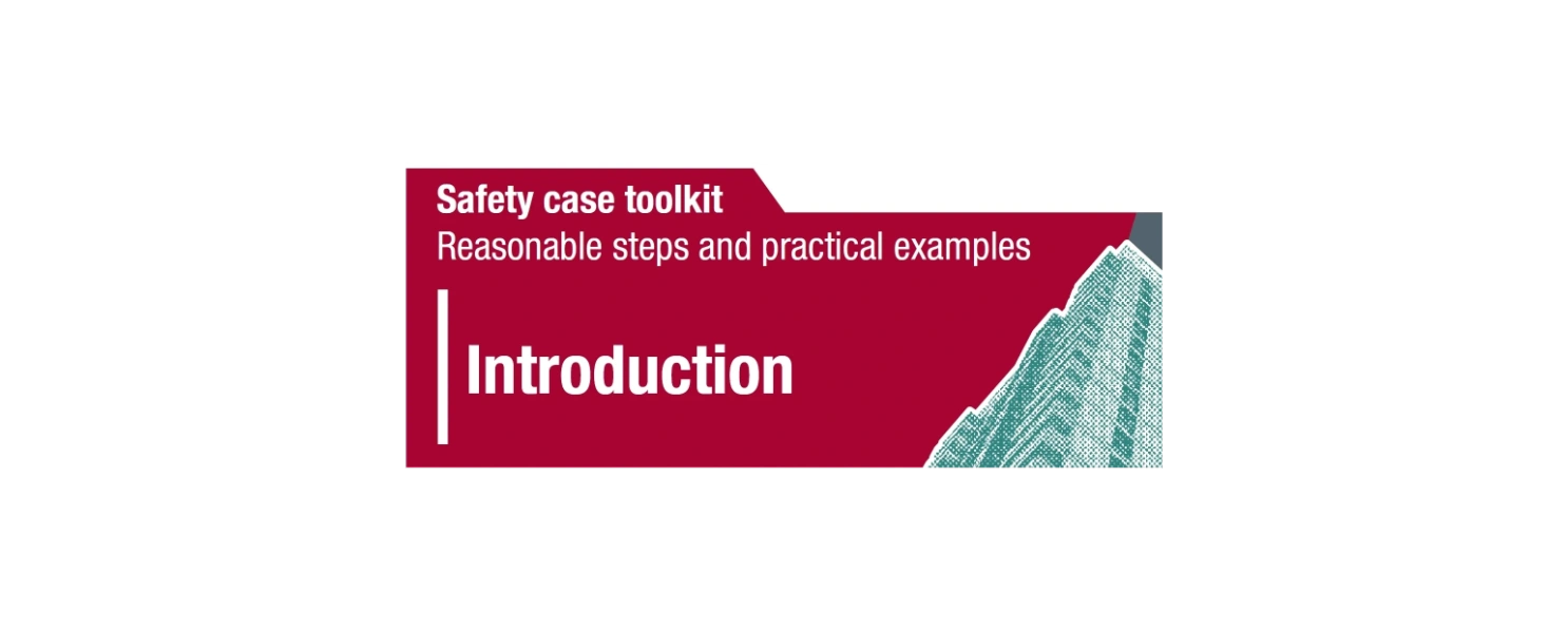 Header page from safety case toolkit document published by the HSE