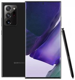 Samsung Galaxy Note with stylus and large display.