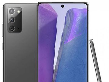 Modern smartphone with a stylus and triple rear cameras.