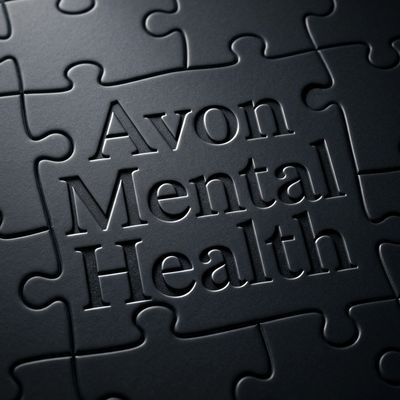 Embossed puzzle with 'Avon Mental Health' text.