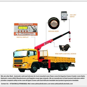 boom truck safe load indicator crane safety eqipment device load moment indicator boom truck safety 