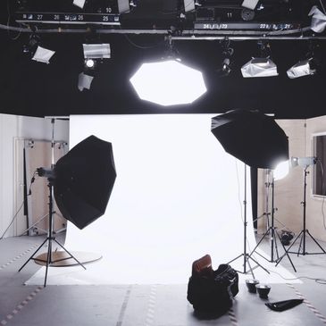Photoshoot studio and lighting